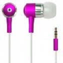 Professional supply fashion metal flat wire with label and tuning in ear MP3 stereo music earphone earplug