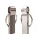 Keychain metal U disk customized security encryption logo can be printed wholesale metal U disk 