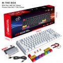 87 key USB wired mechanical game keyboard red axis E-sports office can be plugged in and out, and a variety of white lights can be sent on behalf of each other
